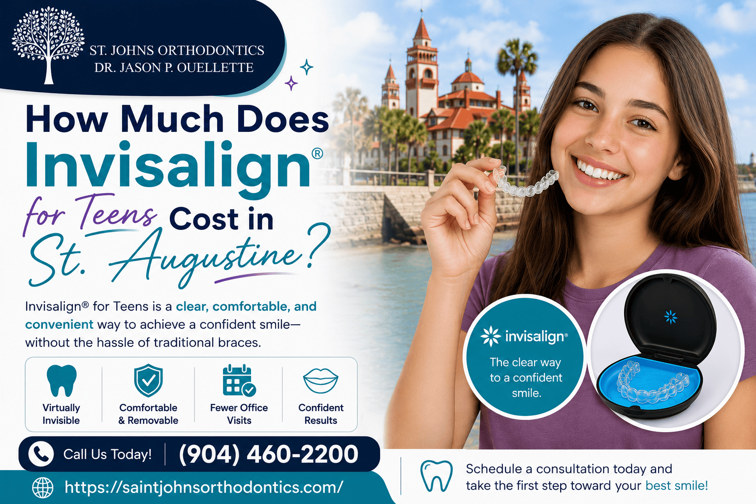 How Much Does Invisalign for Teens Cost in St. Augustine?